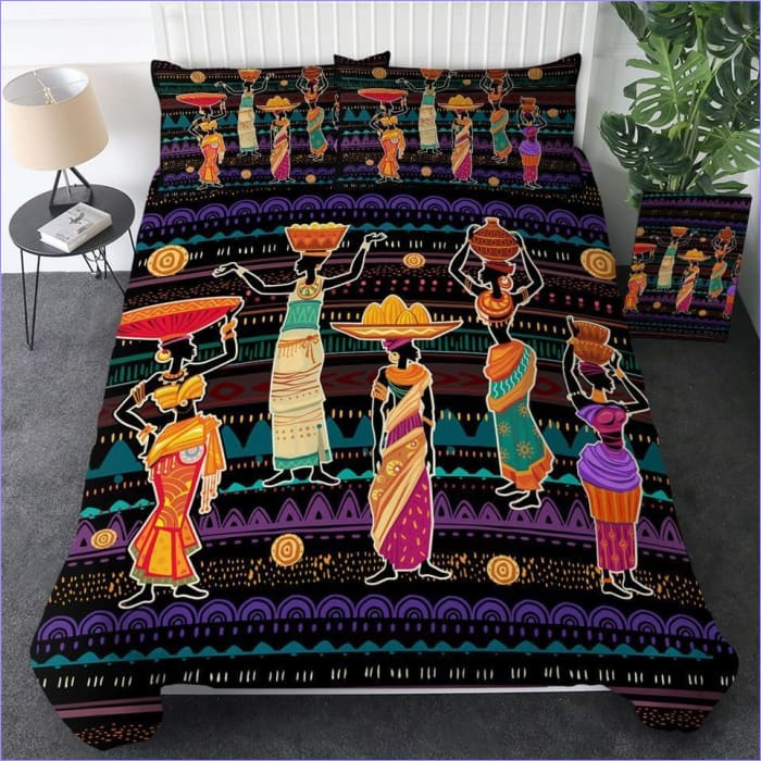 Black African Duvet Cover