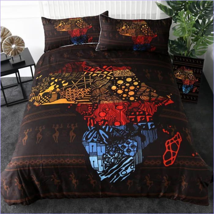 Africa Continent Duvet Cover