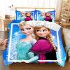 Anna And Elsa Under The Snowflakes Duvet Cover