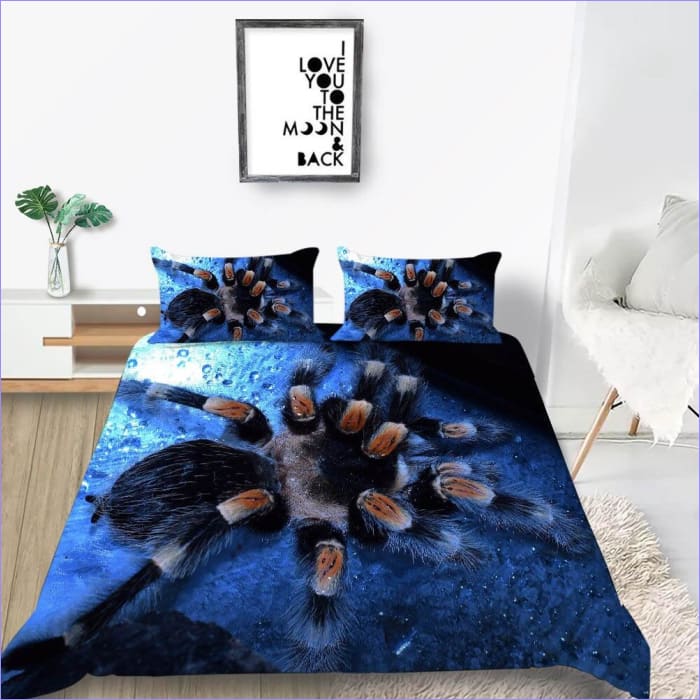 Blue Spider Duvet Cover