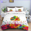 Multicolored Tree Duvet Cover