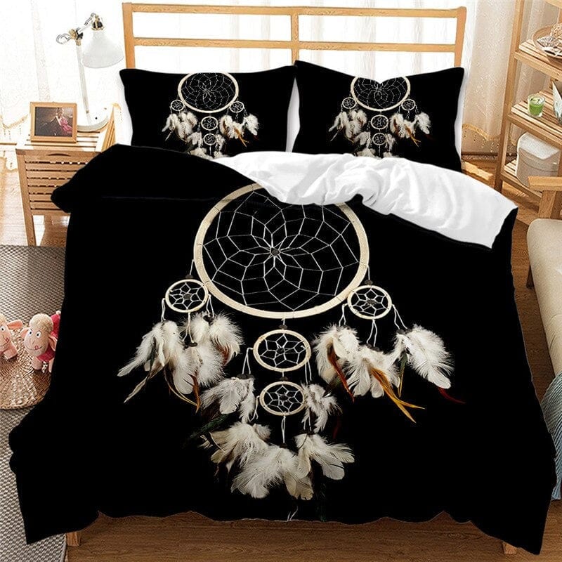 Dream Catcher Duvet Cover Black 200x200