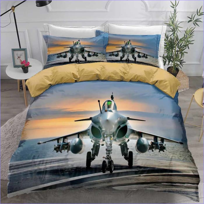 Aircraft Rafale Duvet Cover