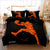 Black and Orange Basketball Duvet Cover