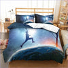 Basketball On the Moon Duvet Cover