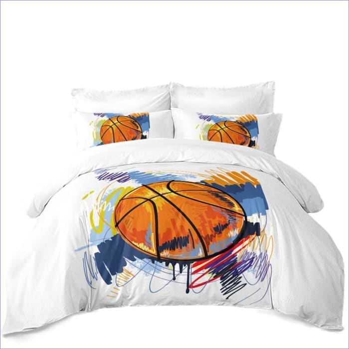 Painting Basketball Duvet Cover