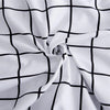 White Checked Duvet Cover