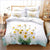 Daisy Floral White Duvet Cover