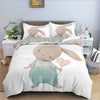 White Bunny Duvet Cover with Heart