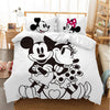 Mickey And Minnie White Duvet Cover