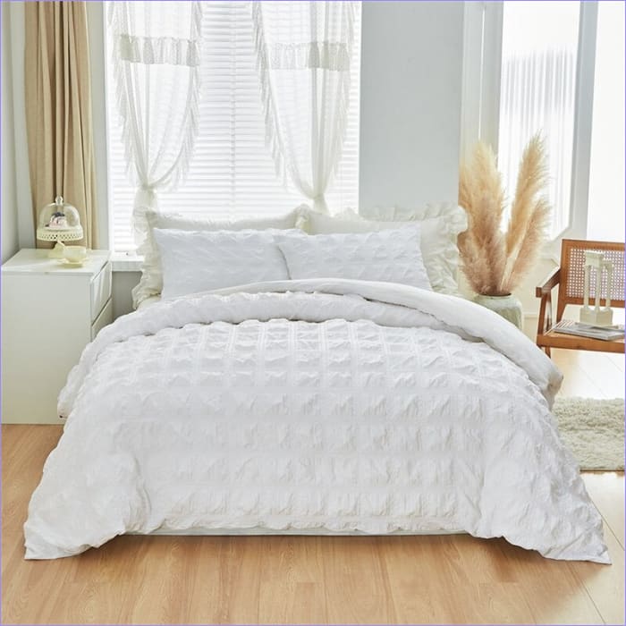 Nordic White Duvet Cover