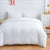 White Duvet Cover with Wave Pattern