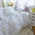 White Duvet Cover with English Embroidery