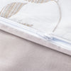 White and Beige Duvet Cover