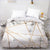 White and Gold Duvet Cover