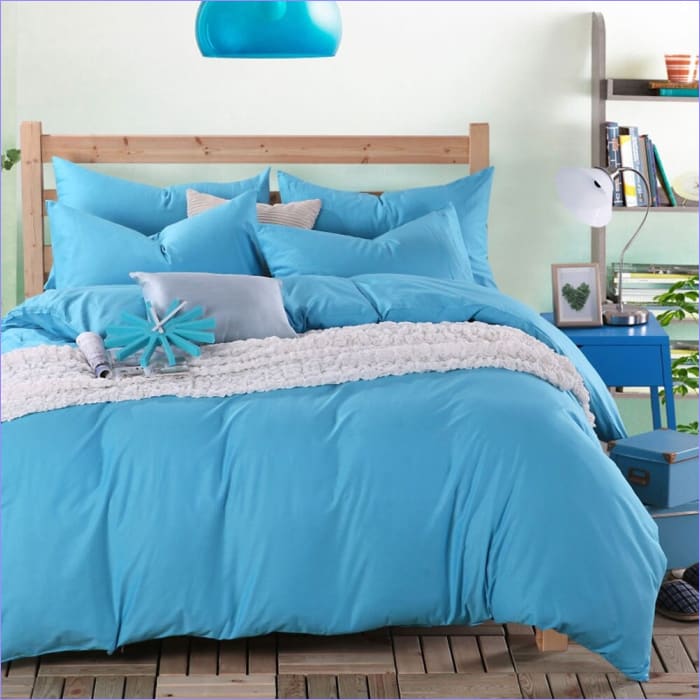 Azure Blue Duvet Cover