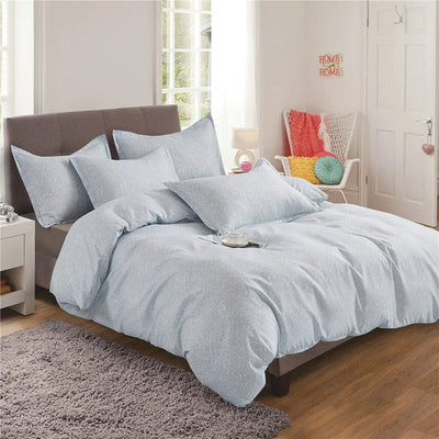 Blue Gray Duvet Cover