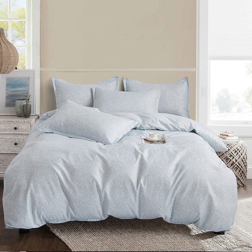 Blue Gray Duvet Cover