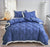 Blue Quilted Duvet Cover