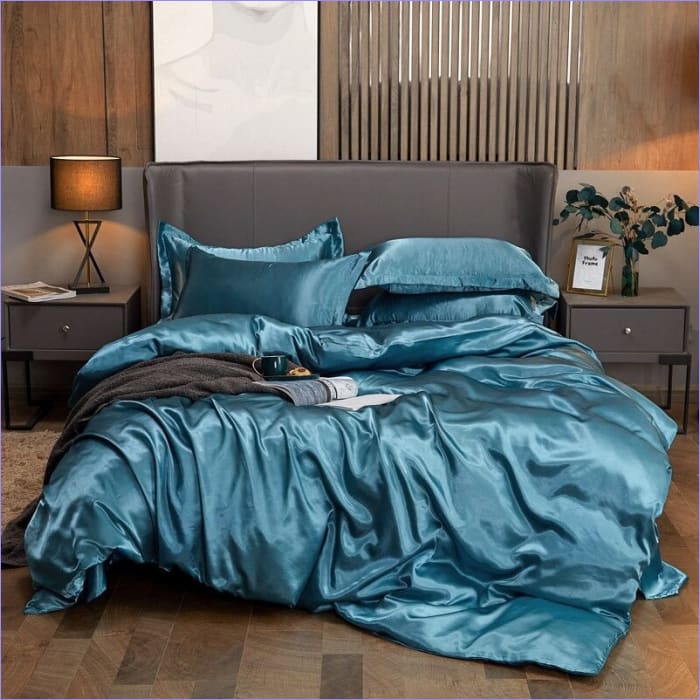 Peacock Blue Duvet Cover