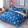 Blue Duvet Cover Multicolored Dinosaurs