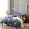 Navy Blue and White Duvet Cover