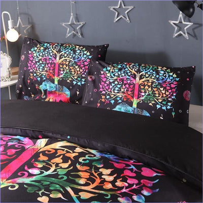 Bohemian Elephant Duvet Cover Multicolored