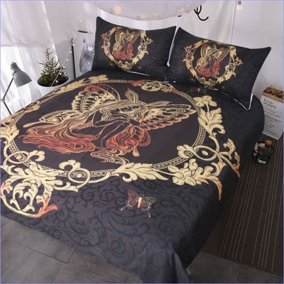 Golden Fairy Bohemian Duvet Cover