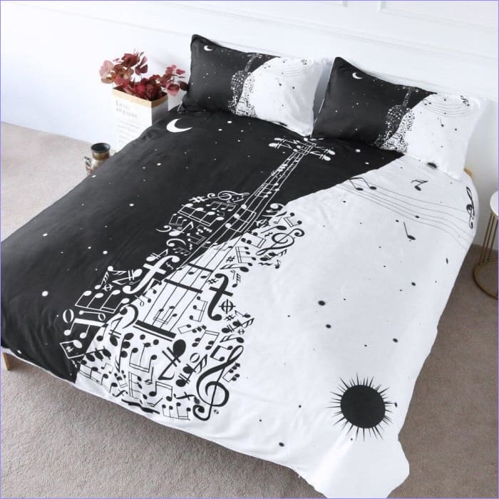 Constellation Violin Bohemian Duvet Cover