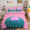 Pink Cleistocactus Cactus Duvet Cover