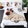 Christmas Pug Duvet Cover