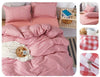 Red and White Checkered Duvet Cover