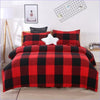 Red and Black Checkered Duvet Cover