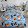 Abstract Cat Duvet Cover