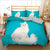 Sky Blue Cat Duvet Cover