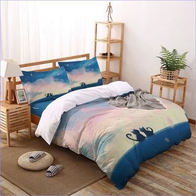 Sunset Cat Duvet Cover