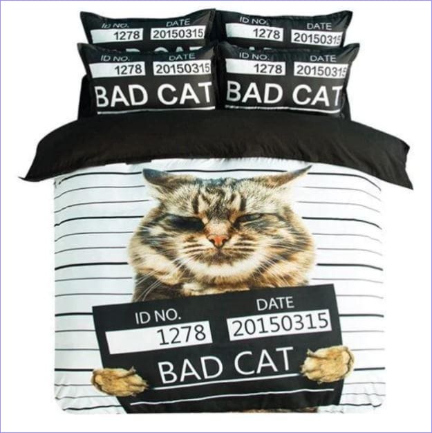 Guilty Cat Duvet Cover