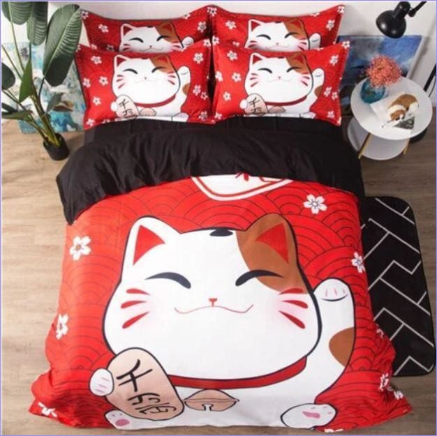 Japanese Cat Duvet Cover