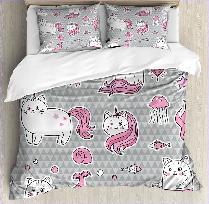 Unicorn Cat Duvet Cover