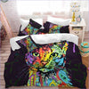 Graphic Multicolored Cat Duvet Cover