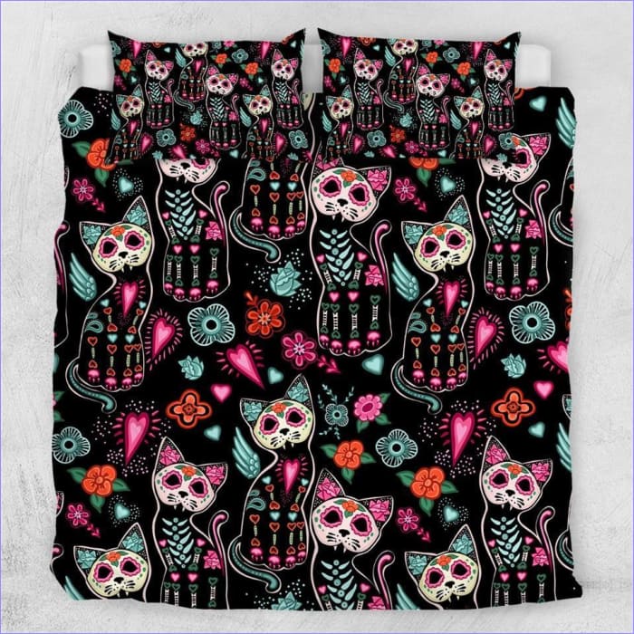 Mexico Black Cat Duvet Cover