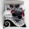 Pianist Cat Duvet Cover