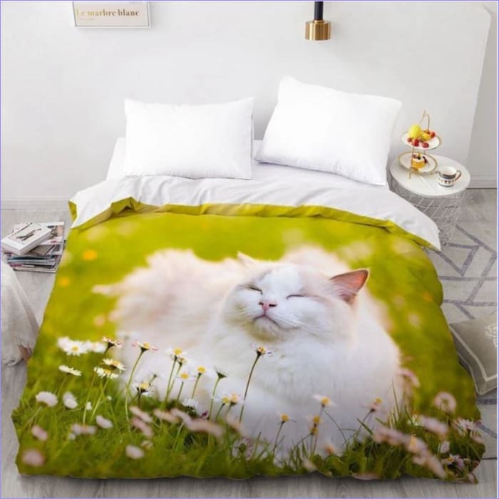 Dandelion Cat Duvet Cover