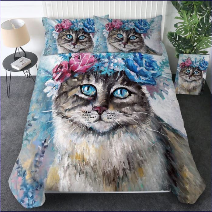 Cat Portrait Duvet Cover