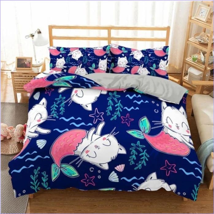 Mermaid Cat Duvet Cover