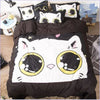 Manga White Cat Duvet Cover