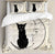 Black Cat Moon Duvet Cover