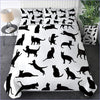 Multiple Black Cats Duvet Cover