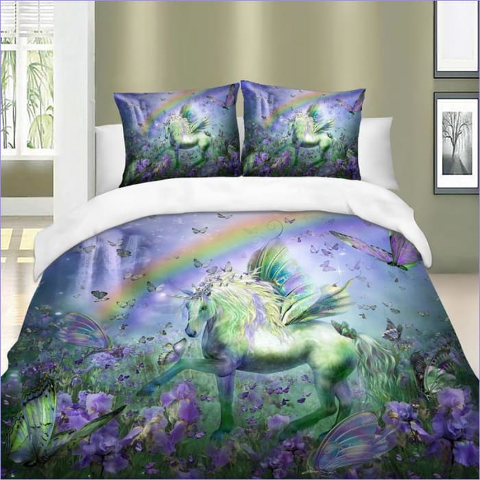 Rainbow Horse Duvet Cover