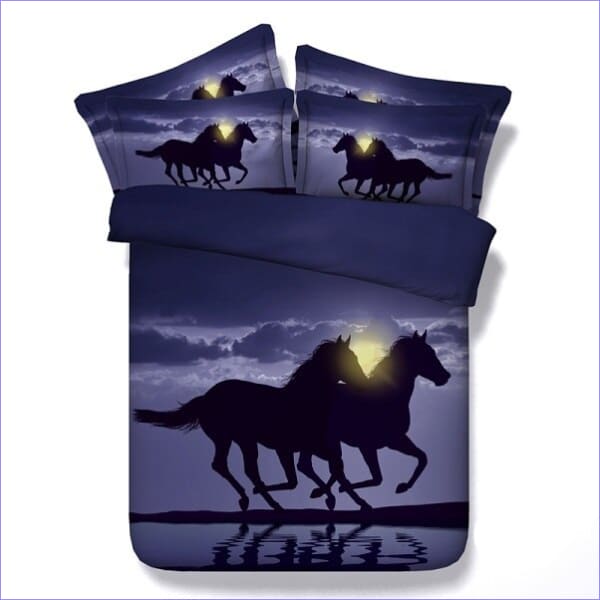 Romantic Ride Horse Duvet Cover